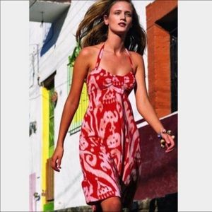 Anthropologie Maeve Ikat Print Halter Dress 4